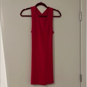 Amanda Uprichard Red Sheath Halter Mini